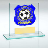 JADE GLASS PLAQUE WITH PLATE (REQUIRES SP-SHIELD OR SHIRT-A) - 3.25in